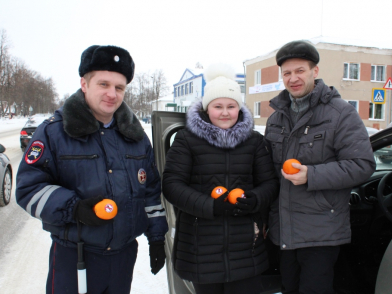 Нижегородские полицейские раздали водителям «витамины трезвости»