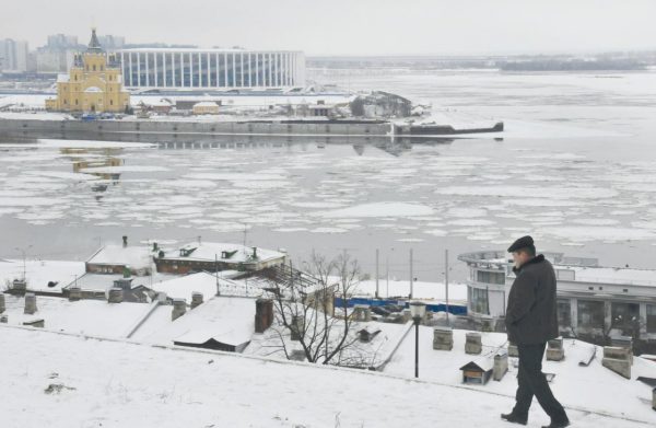 В Нижегородской области среди зимы начался ледоход