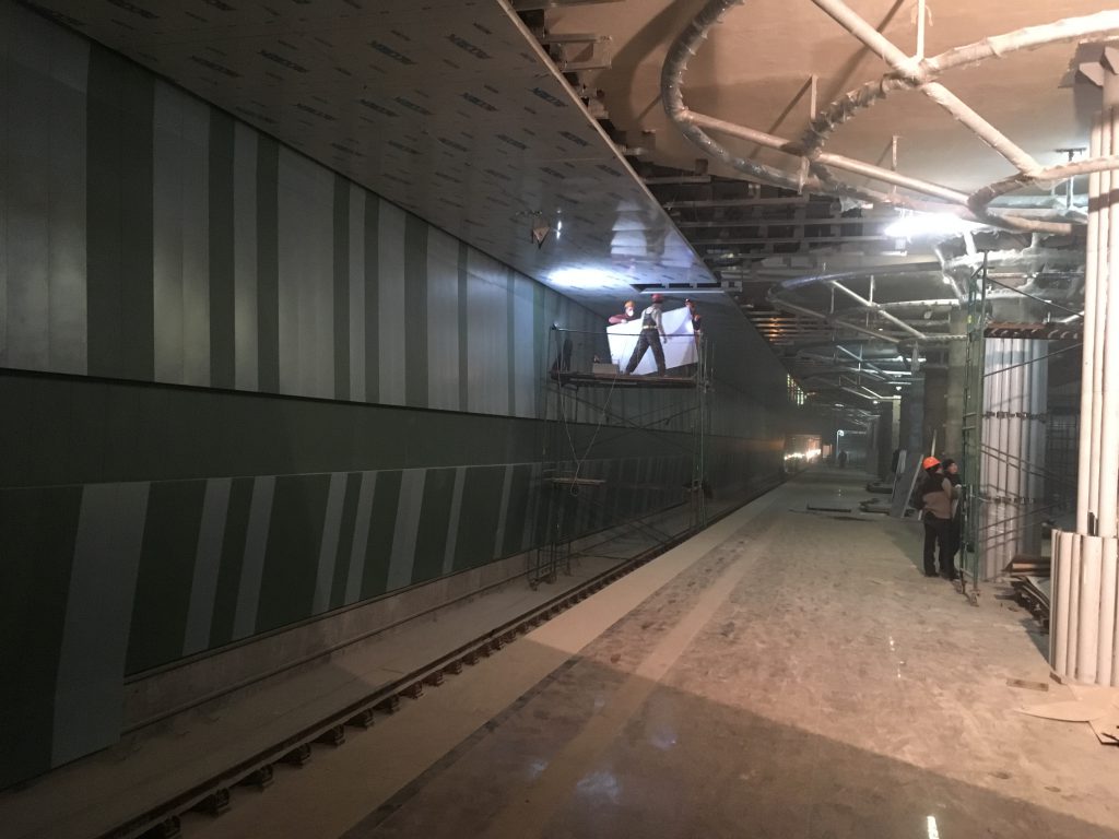 В ближайшее время состоятся пробные пуски метро на станцию «Стрелка»