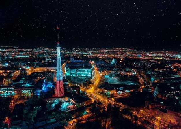 На трёх нижегородских телебашнях включат праздничную подсветку