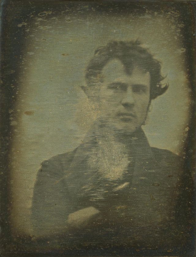 Robert Cornelius’ self-portrait; the first ever “Selfie” (1839)