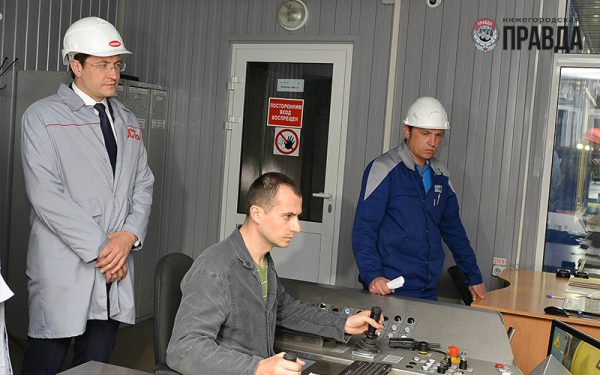 Глава Нижегородской области Глеб Никитин с рабочим визитом на АО «Русполимет»