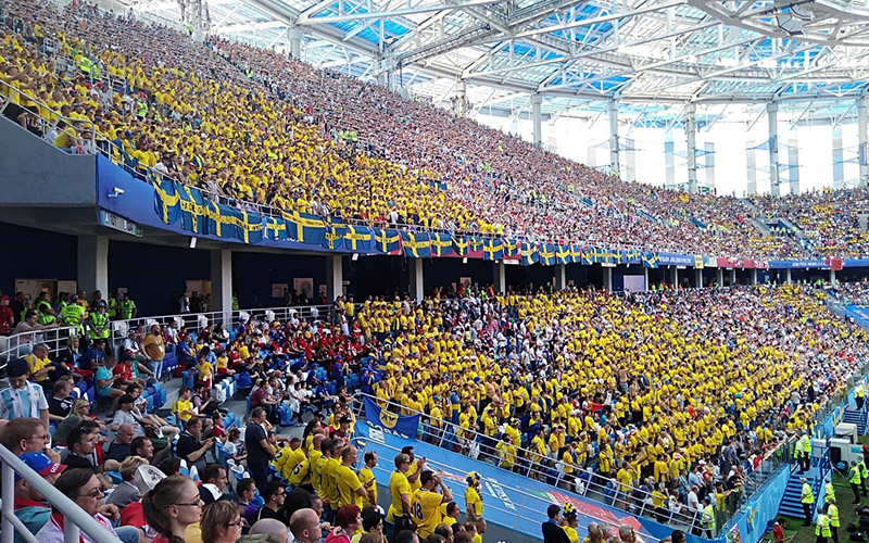 Матч Швеции и Южной Кореи посмотрело 42 тысячи зрителей