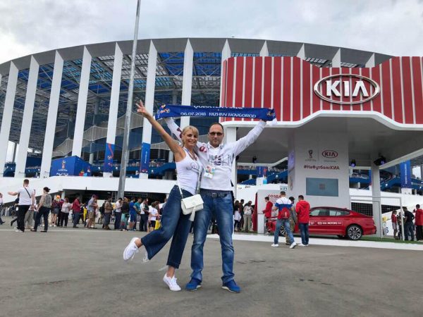 Футбол объединяет. Известные нижегородцы посетили заключительный матч на «Стадионе Нижний Новгород»
