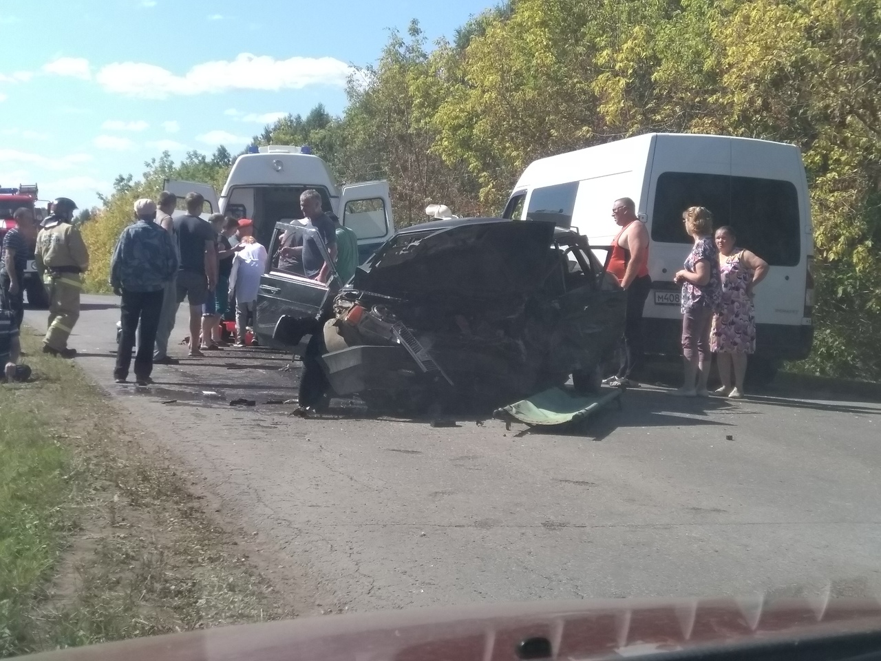 Машина в хлам. Водитель 