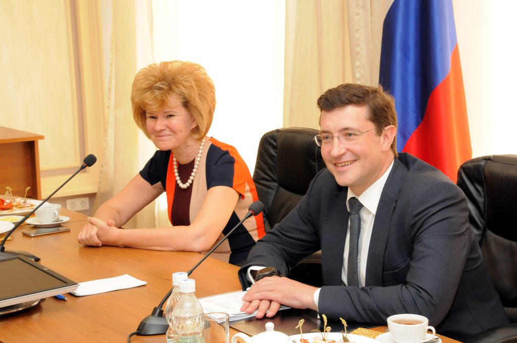 Глеб Никитин провел рабочую встречу с заместителем министра образования и науки РФ Ириной Потехиной