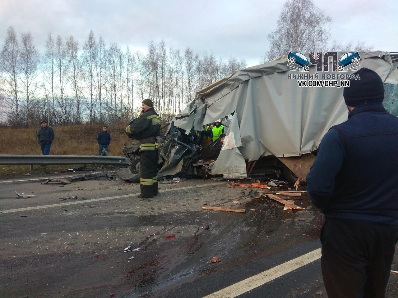 Страшная авария под Нижним Новгородом: на трассе М7 столкнулись фура,  ГАЗель и грузовик | Нижегородская правда