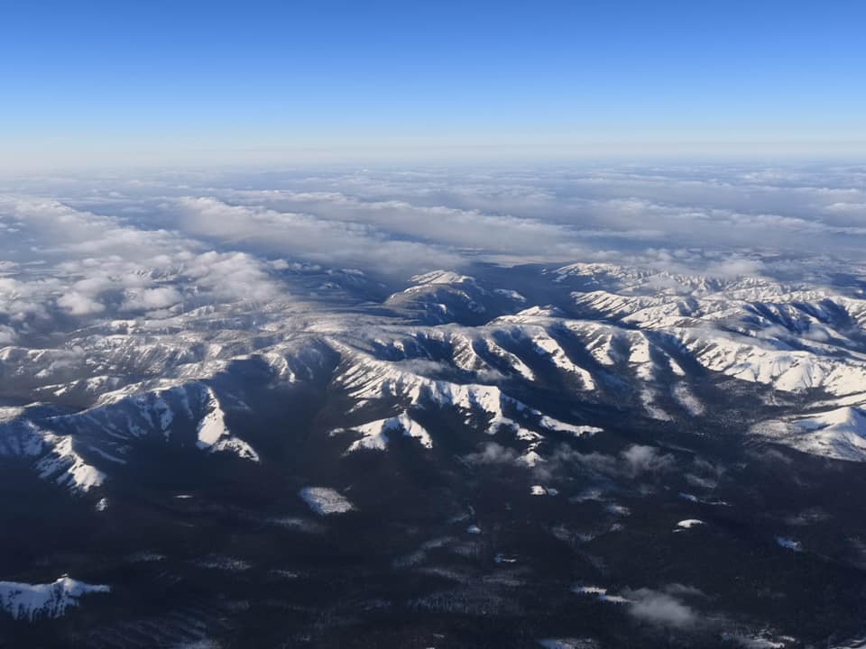 Уральские горы с самолета