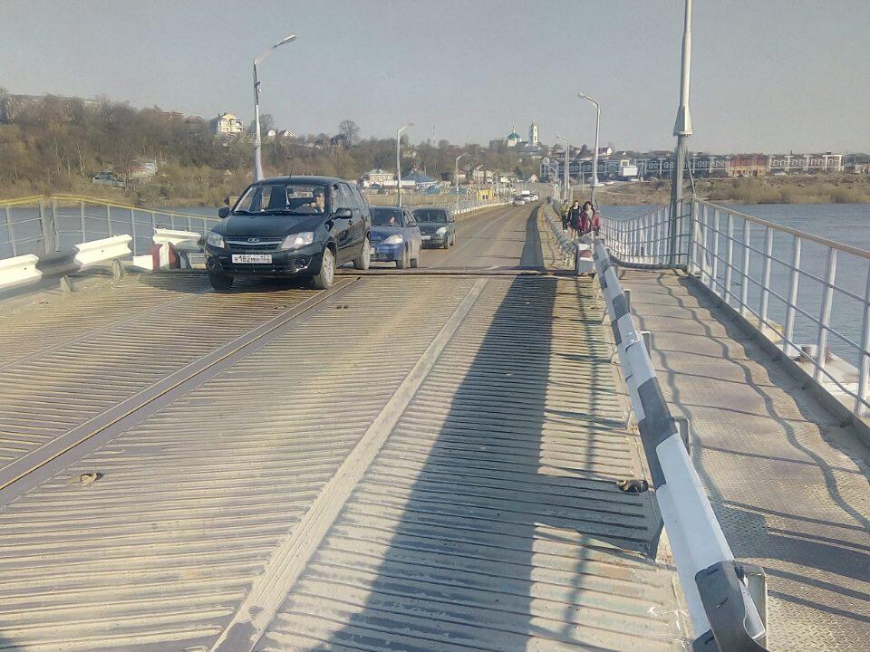 Наплавной мост в Павловском районе открылся после паводка