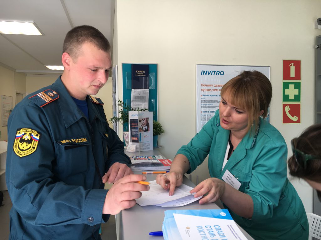 Нижегородские спасатели первыми в России стали участниками акции по донорству костного мозга