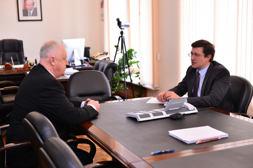 Глеб Никитин обсудил с Александром Алексеевым работу балахнинской общественной экспертной комиссии по гидроузлу