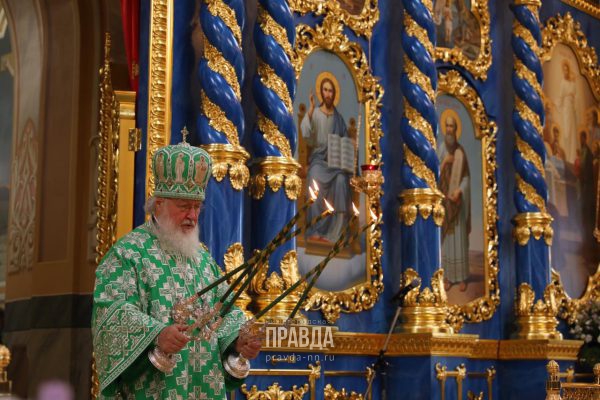 Святейший Патриарх Московский и всея Руси возглавил чин Великого освящения Успенского собора в Сарове
