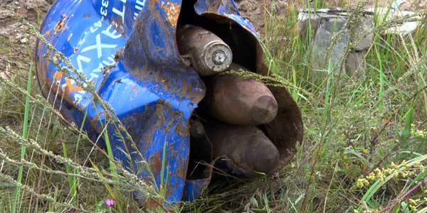Жители Дзержинска нашли артиллерийские снаряды