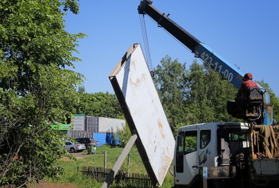 104 незаконные рекламные конструкции демонтировали в Нижнем Новгороде