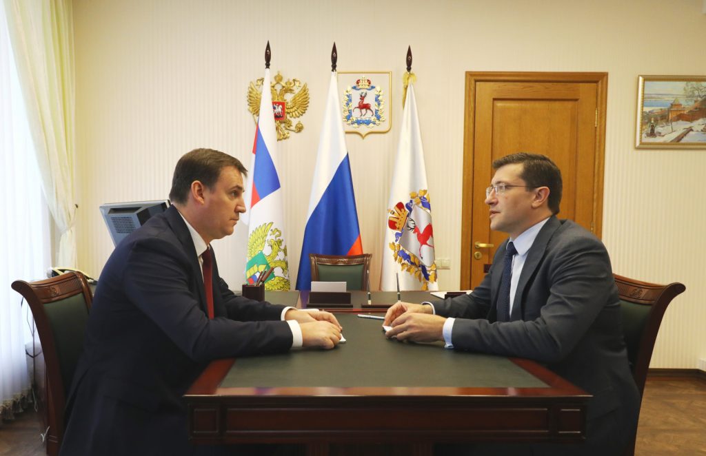 Министр сельского хозяйства РФ Дмитрий Патрушев и Глеб Никитин провели рабочую встречу