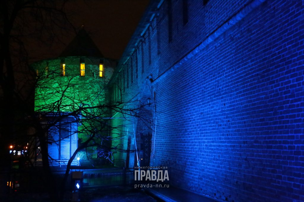 Архитектурную подсветку нижегородского кремля запустят сегодня ровно в 20:21