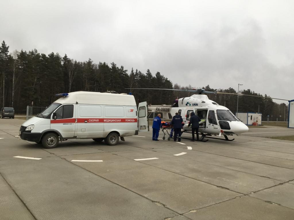 Подростка эвакуировали вертолетом санавиации из Выксы в Нижний Новгород