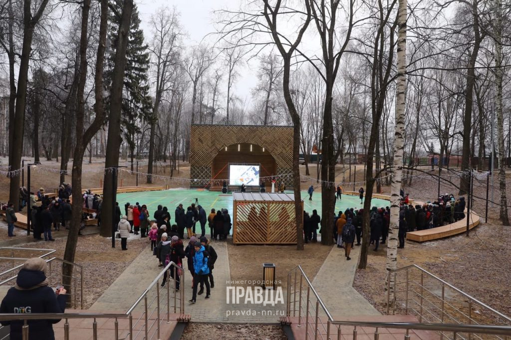 Парк «Лебединый рай», благоустроенный на грант за победу в конкурсе «Малые города и исторические поселения», открылся в Выксе