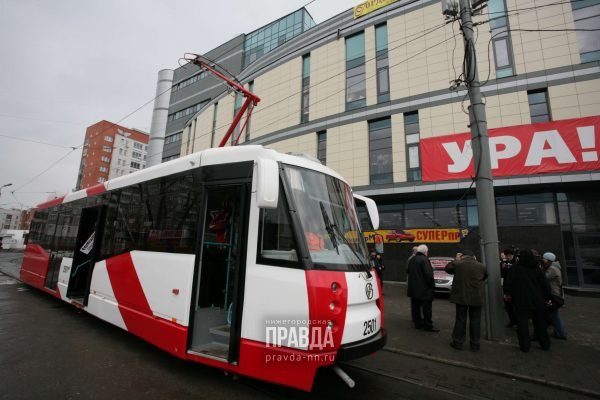 В рейс по Нижнему Новгороду вышли четыре московских трамвая