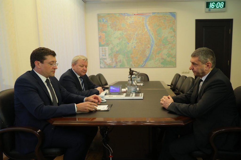 Глеб Никитин провел рабочую встречу с начальником Приволжского таможенного управления Агепсимом Ашкаловым