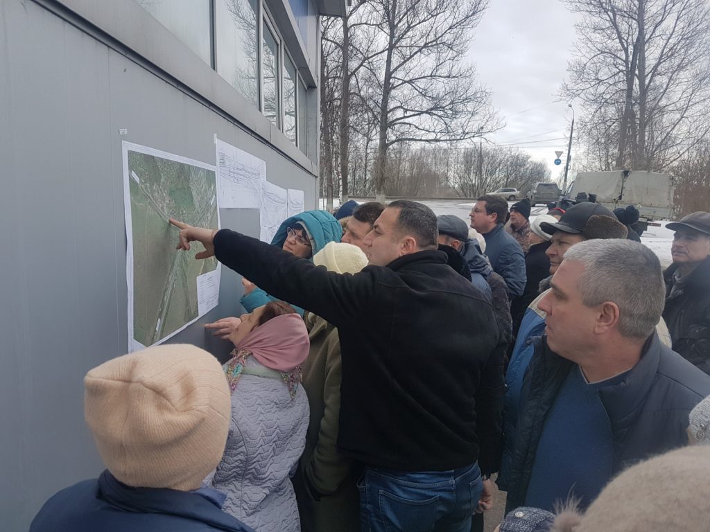 Специалисты нижегородского ГУАД ответили на вопросы жителей Ольгино, связанные с предстоящим строительством транспортной развязки