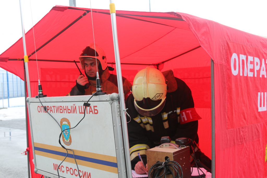 Видео дня: Спасатели потушили «пожар» на стадионе «Нижний Новгород»