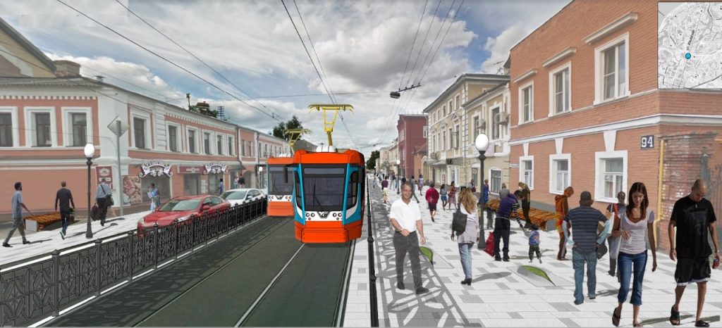 На Ильинской сохранят трамвай, а движение автомобилей сделают односторонним