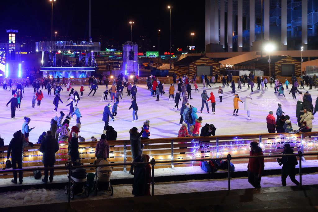 Более 128 тысяч человек посетило зимнюю площадку «Спорт Порт» за время ее работы