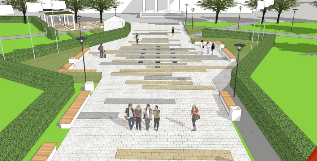 Первый пешеходный фонтан с подсветкой появится в Арзамасе