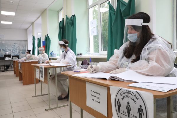 Явка избирателей в Нижегородской области на общероссийском голосовании на 18:00 часов составила 70,49%