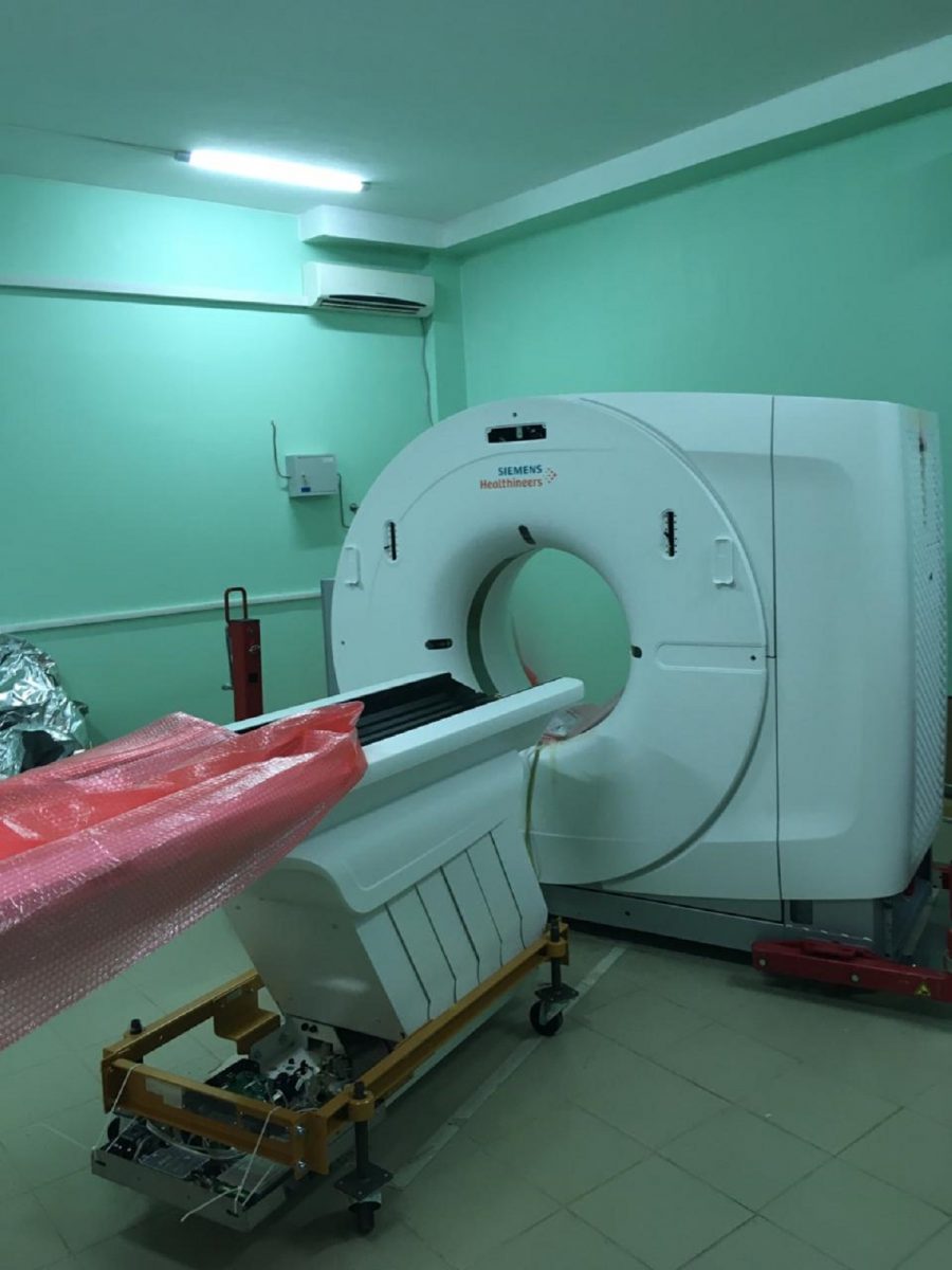 В Кстовской центральной районной больнице устанавливают новый КТ-томограф