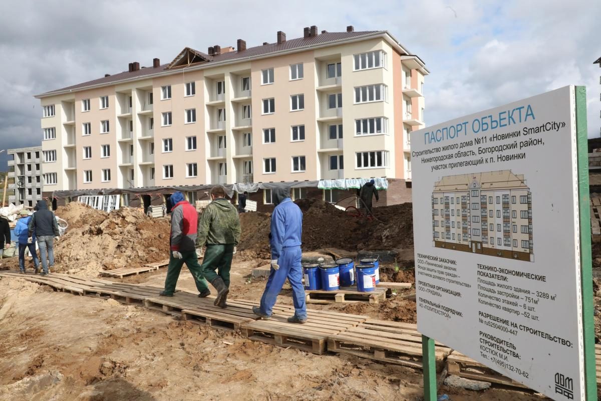 Утверждены сроки завершения строительства 9 домов в ЖК «Новинки Smart City»