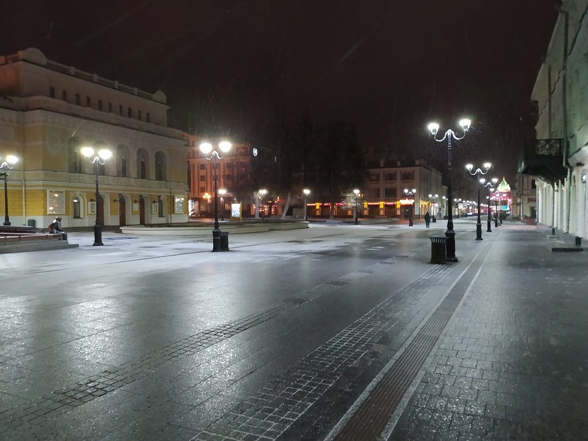 Первый снег в Нижнем Новгороде