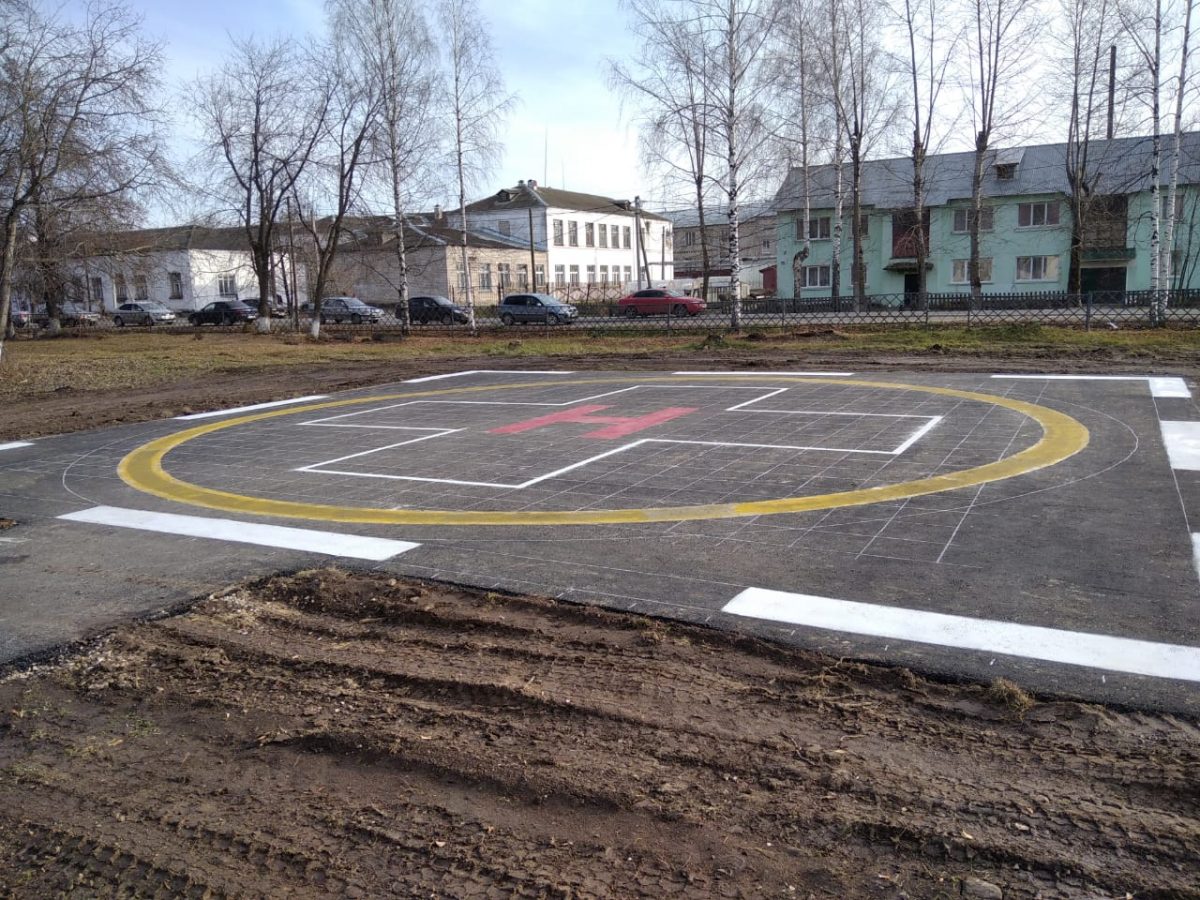 В Шахунской ЦРБ построена вертолетная площадка для санавиации |  Нижегородская правда