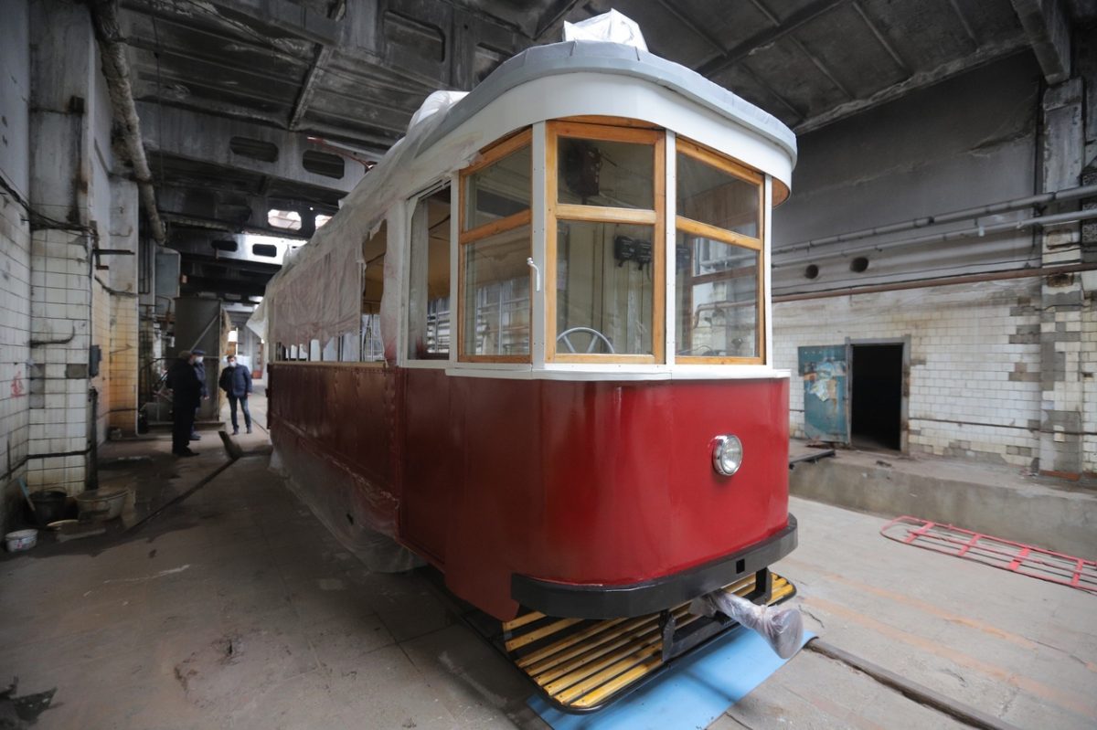 Раритетный трамвай восстанавливают в Дзержинске