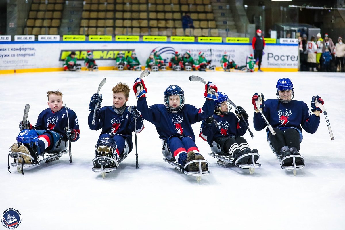 Детский турнир по следж-хоккею впервые состоялся в Нижнем Новгород