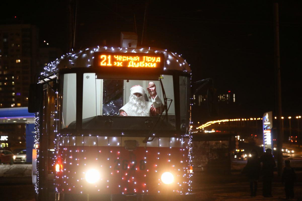 Три новогодних трамвая запустили в Нижнем Новгороде