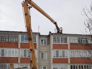 Крышу дома отремонтировали после визита судебных приставов