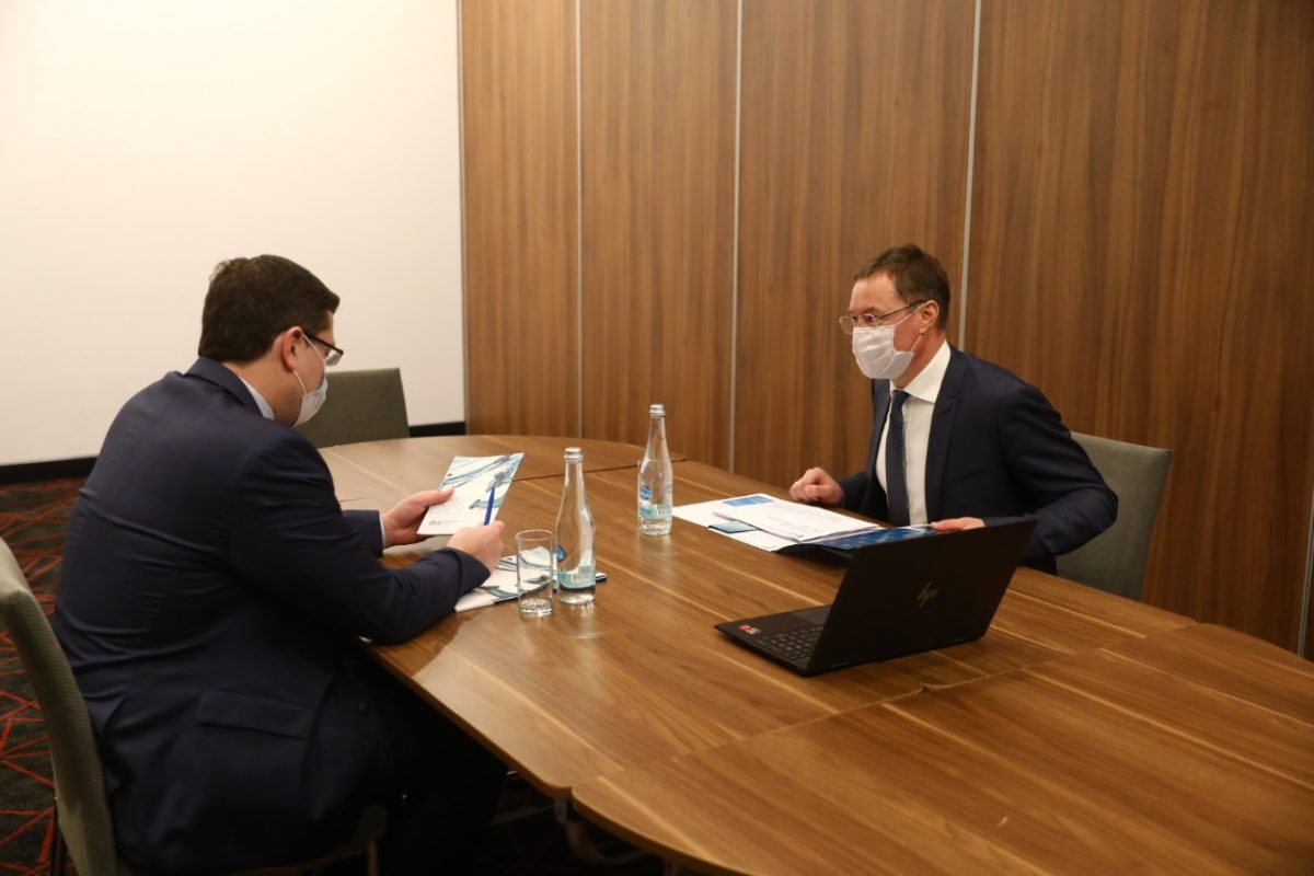 Глеб Никитин провёл совещание с директором Нижегородского Центра стандартизации и метрологии Денисом Мироновым