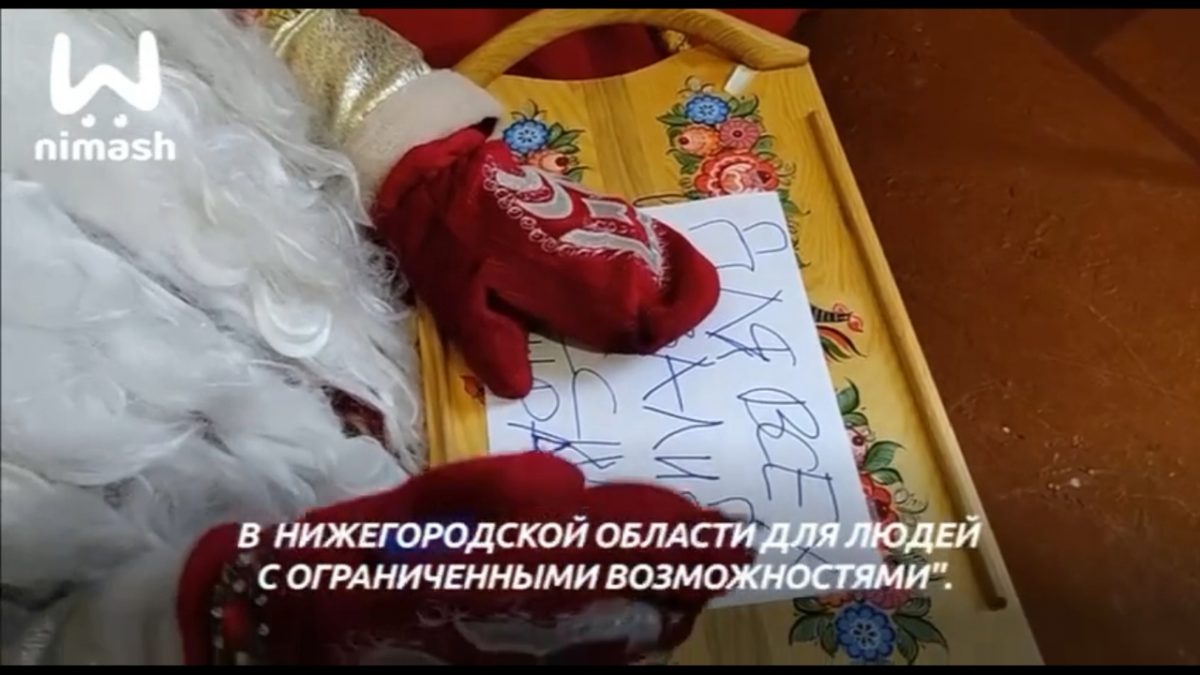 Новогоднюю резиденцию для детей с ограниченными возможностями предлагает открыть в Нижегородской области слепой Дед Мороз