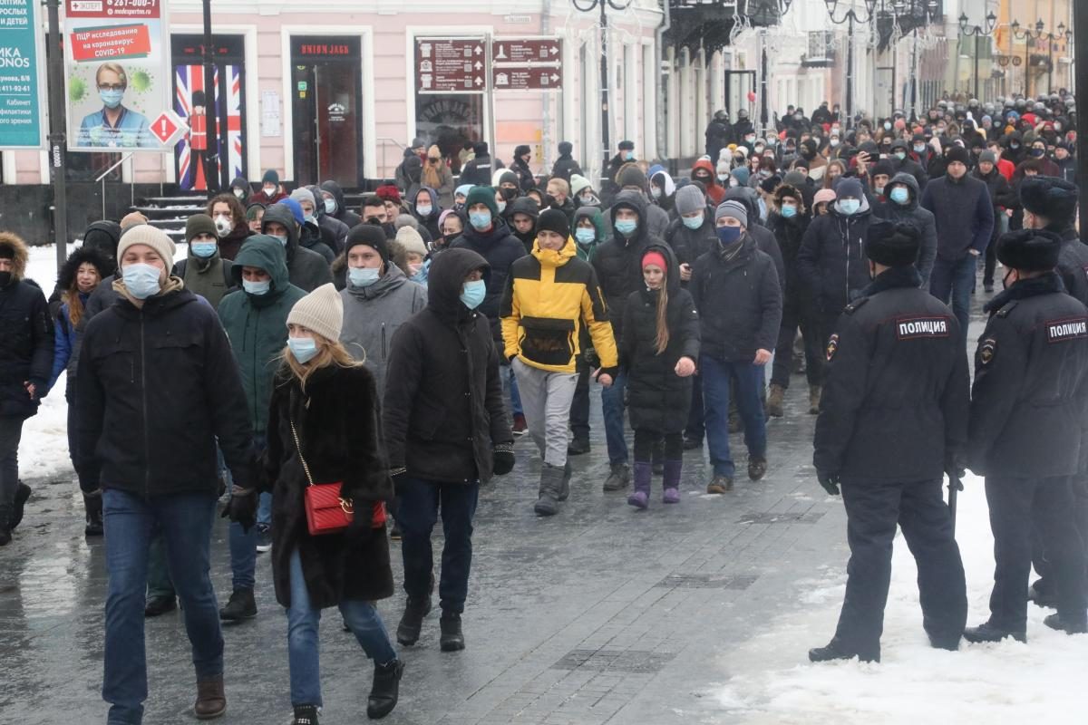 338 человек задержали на несанкционированной акции в Нижнем Новгороде