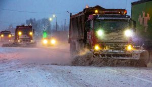 Движение транспорта затруднено на трассе М‑7 в Лысковском районе из-за непогоды