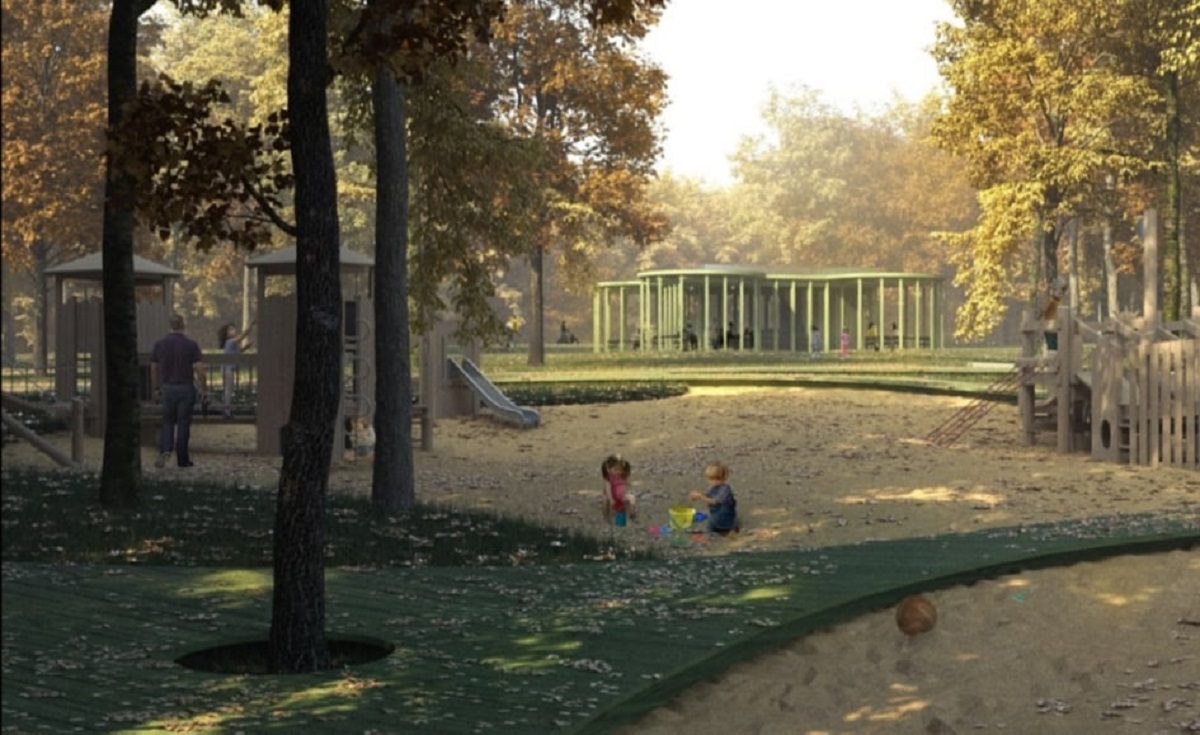 Установка детского кафе началась в парке «Швейцария»