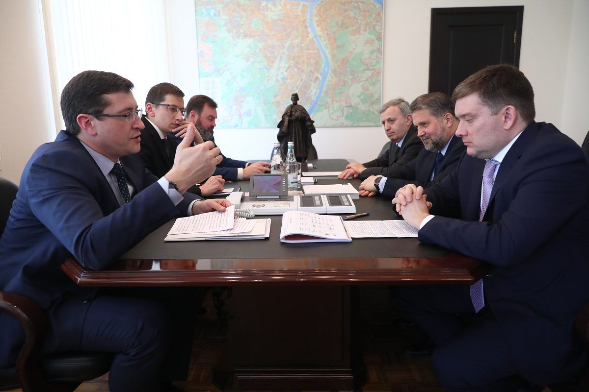 Глеб Никитин провел рабочую встречу с заместителем председателя Совета Федерации Николаем Журавлевым
