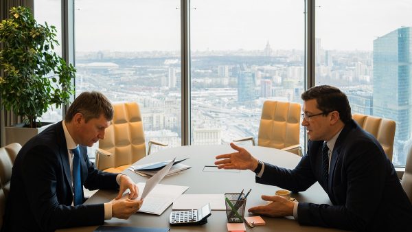 Максим Решетников и&nbsp;Глеб Никитин провели рабочую встречу