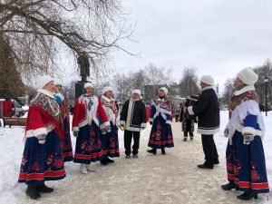 «Масленичные потешки» в&nbsp;Городце прошли в&nbsp;новом сквере, благоустроенном по&nbsp;нацпроекту «Жильё и&nbsp;городская среда»