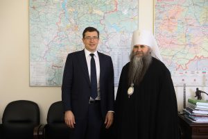 Глеб Никитин и&nbsp;митрополит Нижегородский и&nbsp;Арзамасский Георгий обсудили подготовку к&nbsp;празднованию 800-летия Нижнего Новгорода
