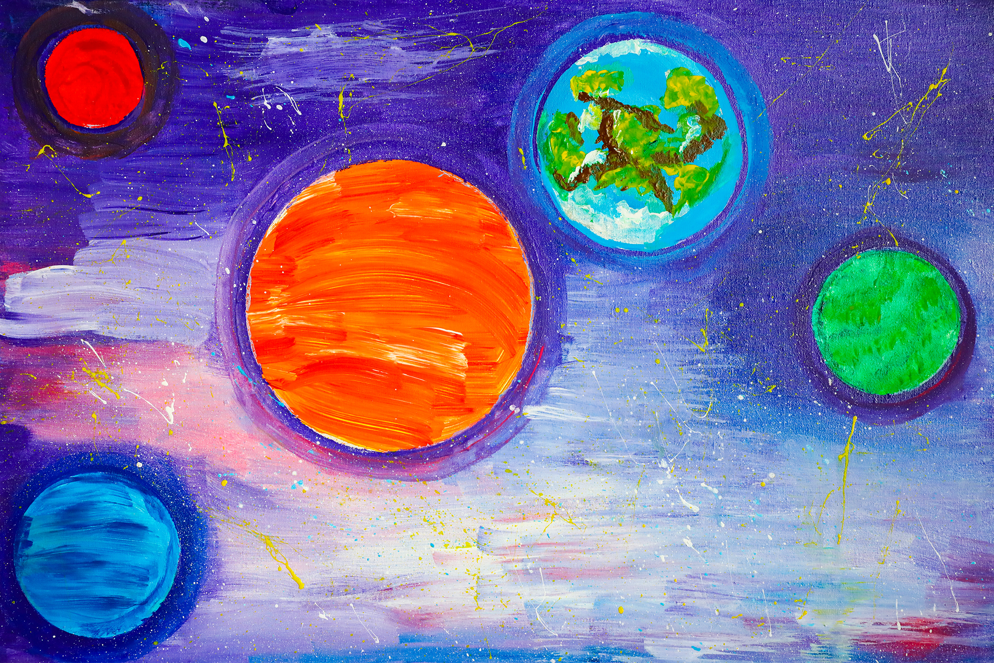Рисуем космос с детьми 5 6. Рисунок на тему космос. Рисование космос. Детские рисунки на тему космос. Рисование для детей космос.