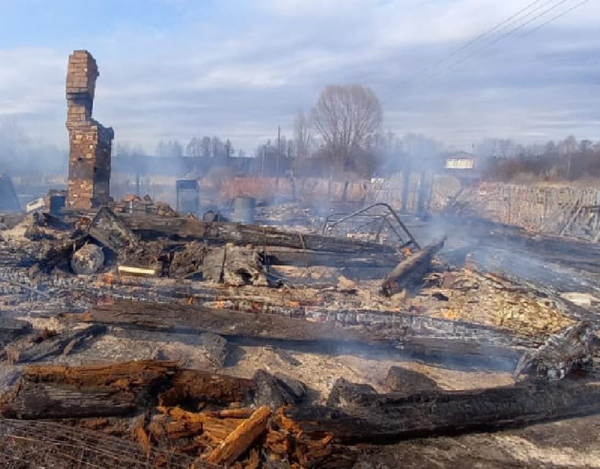 12 дачных домиков сгорели в Нижегородской области