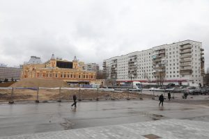 Дополнительные зоны создадут вокруг нового павильона Нижегородской ярмарки: благоустройство завершится в&nbsp;середине июля